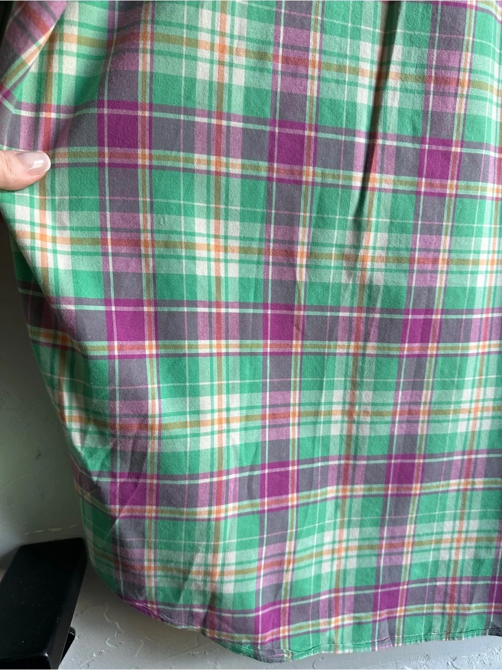 Polo Ralph Lauren Plaid Button Up Shirt Classic Fit Cotton Prep Ivy Mens Large